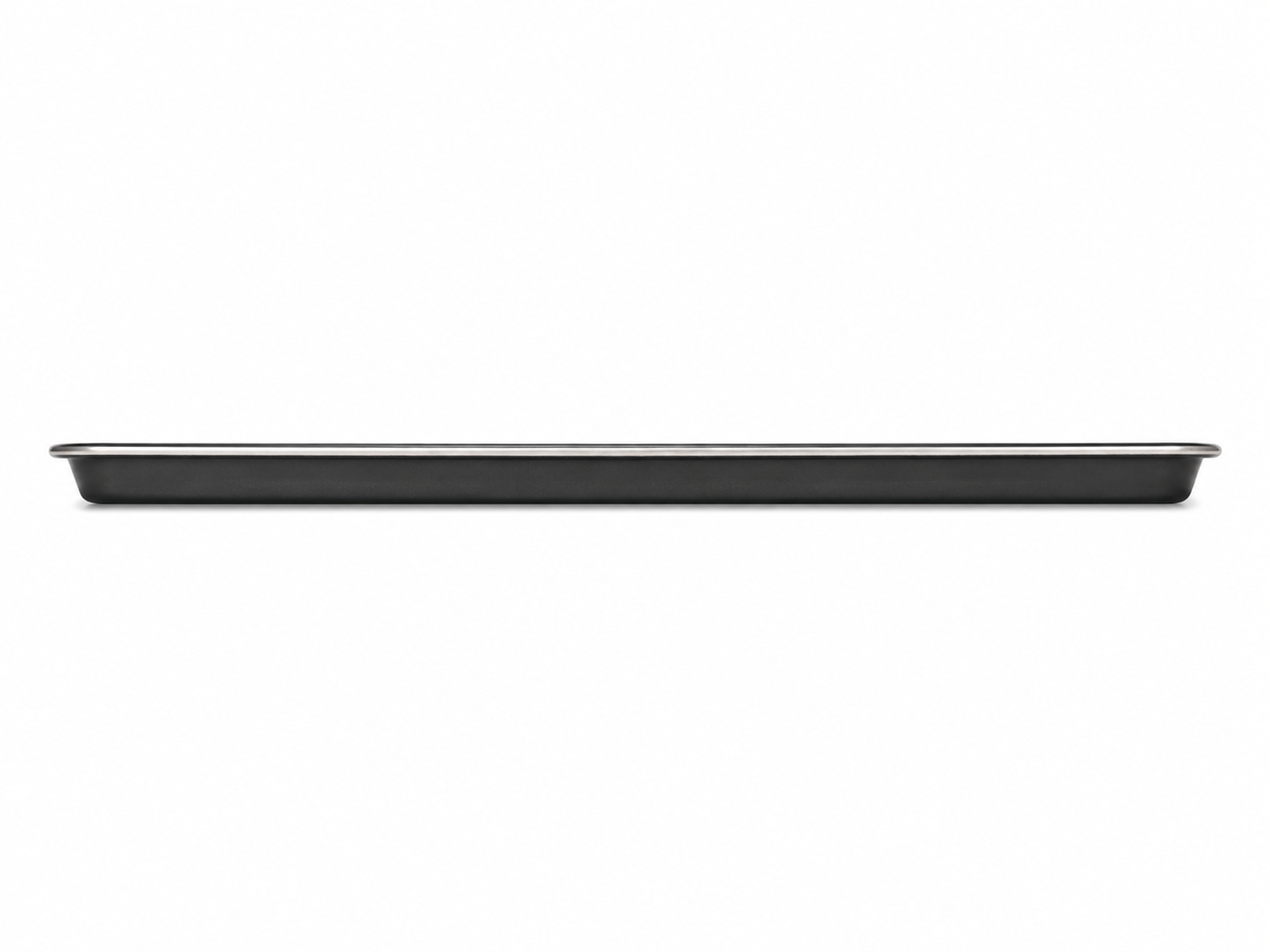Bandeja Plana de Acero Aluminizado 600×400×20 mm para Panadería | Teflón y Borde con Varilla TS1305