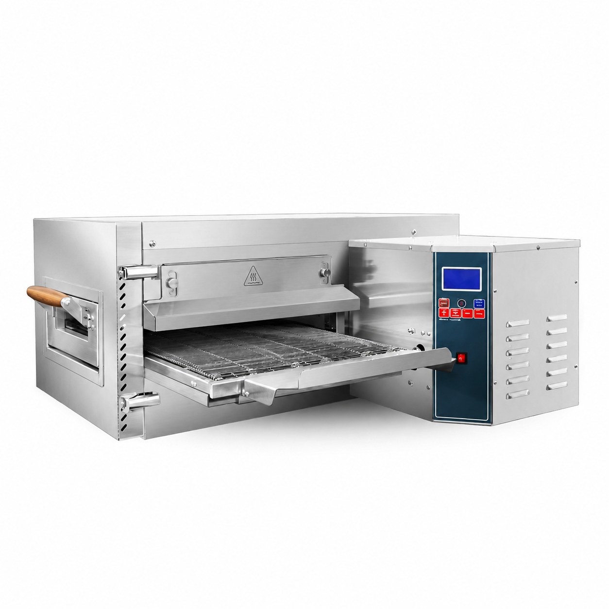 Horno Conveyor Industrial a Gas de 18″ para Pizza | Aire Caliente y Cinta de Piedra PZG-18HT