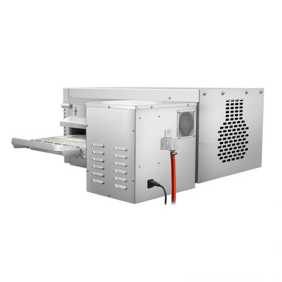 Horno Conveyor Industrial a Gas de 18″ para Pizza | Aire Caliente y Cinta de Piedra PZG-18HT