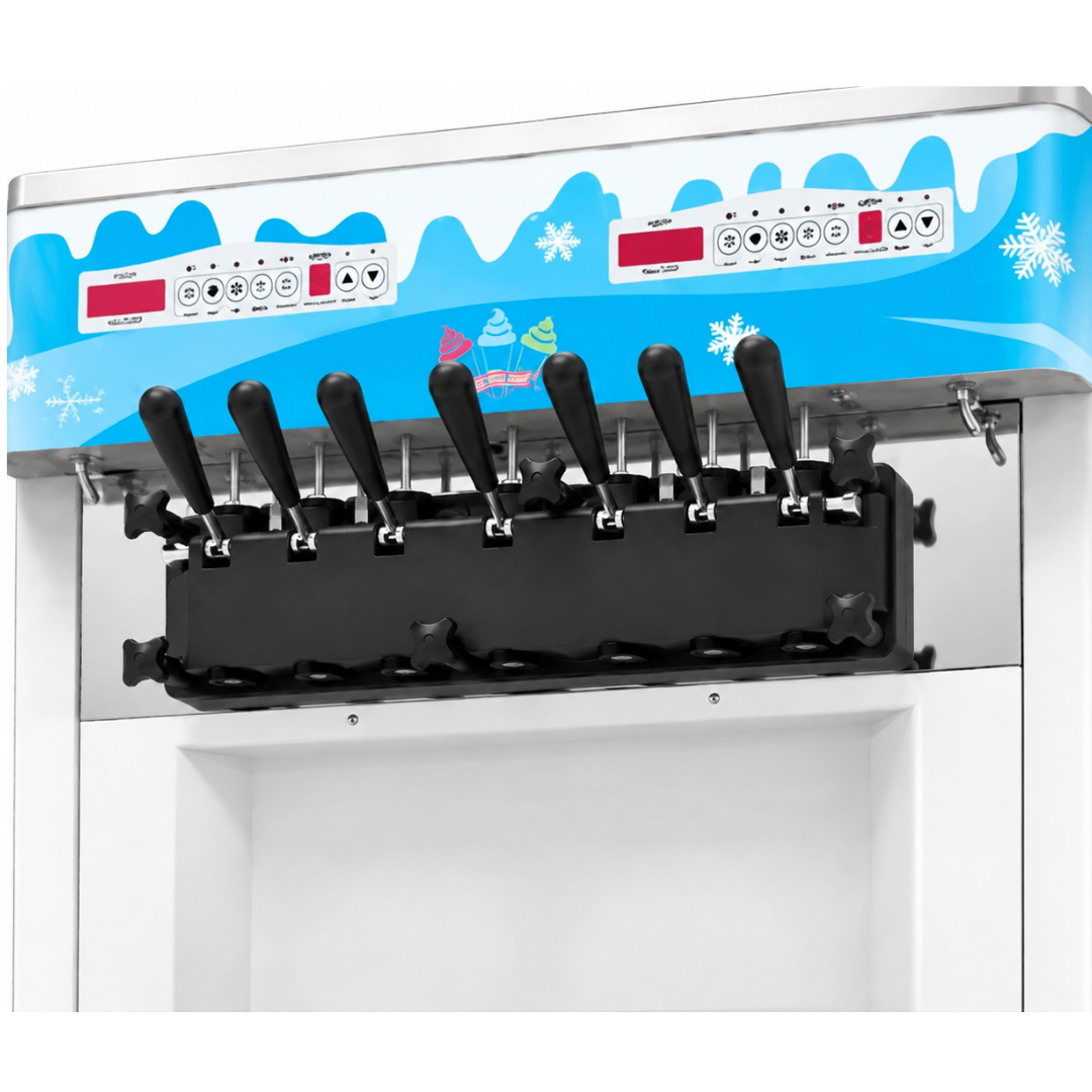 Máquina profesional de helado soft OP725 - AF de pie – versión FULL (modelo 7 sabores)
