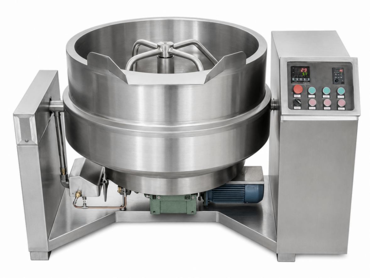 Sarten Volcable 600 Lts a Gas Indirecta Vuelco Electrico Mixer - BASICO