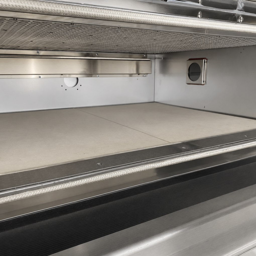 Horno a Gas de Piso 2 Cámaras 4 Bandejas 400×600mm con Vapor y Piedra S-202GF - FULL