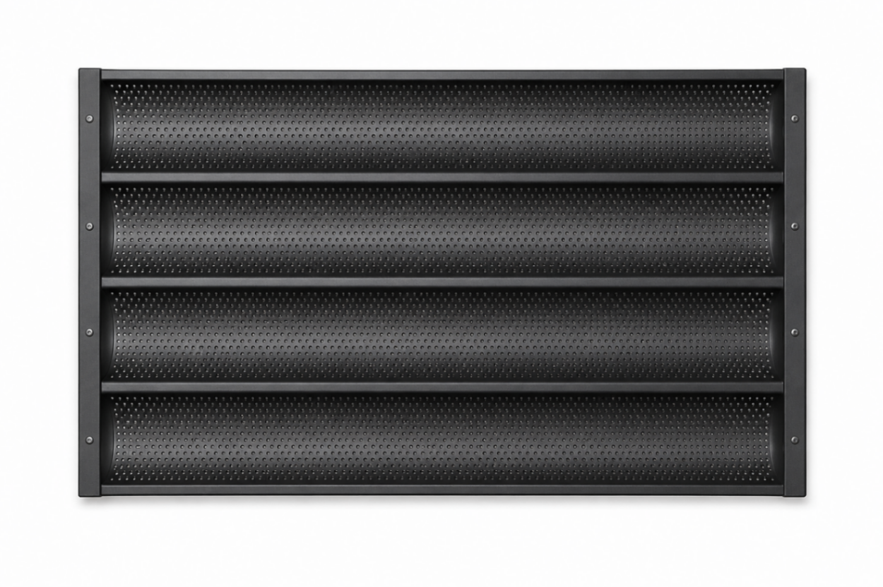 Bandeja Baguette Perforada de 4 Canales 600×400×36 mm | Aluminio y Teflón TS52501002