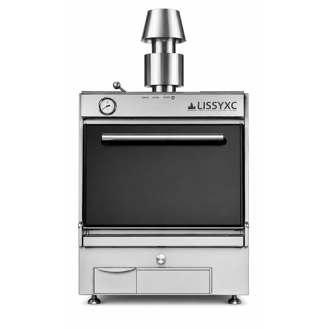 Horno Profesional de Carbón y Leña CS-680 – Acero Inoxidable 304 – Con Chimenea