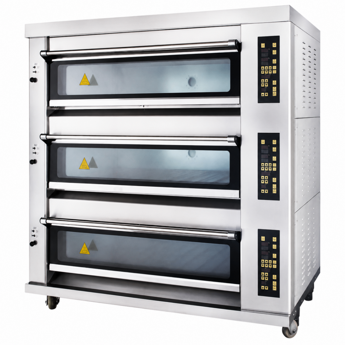 Horno Eléctrico de Piso 3 Cámaras 12 Bandejas 400×600mm S-304 - ESTÁNDAR