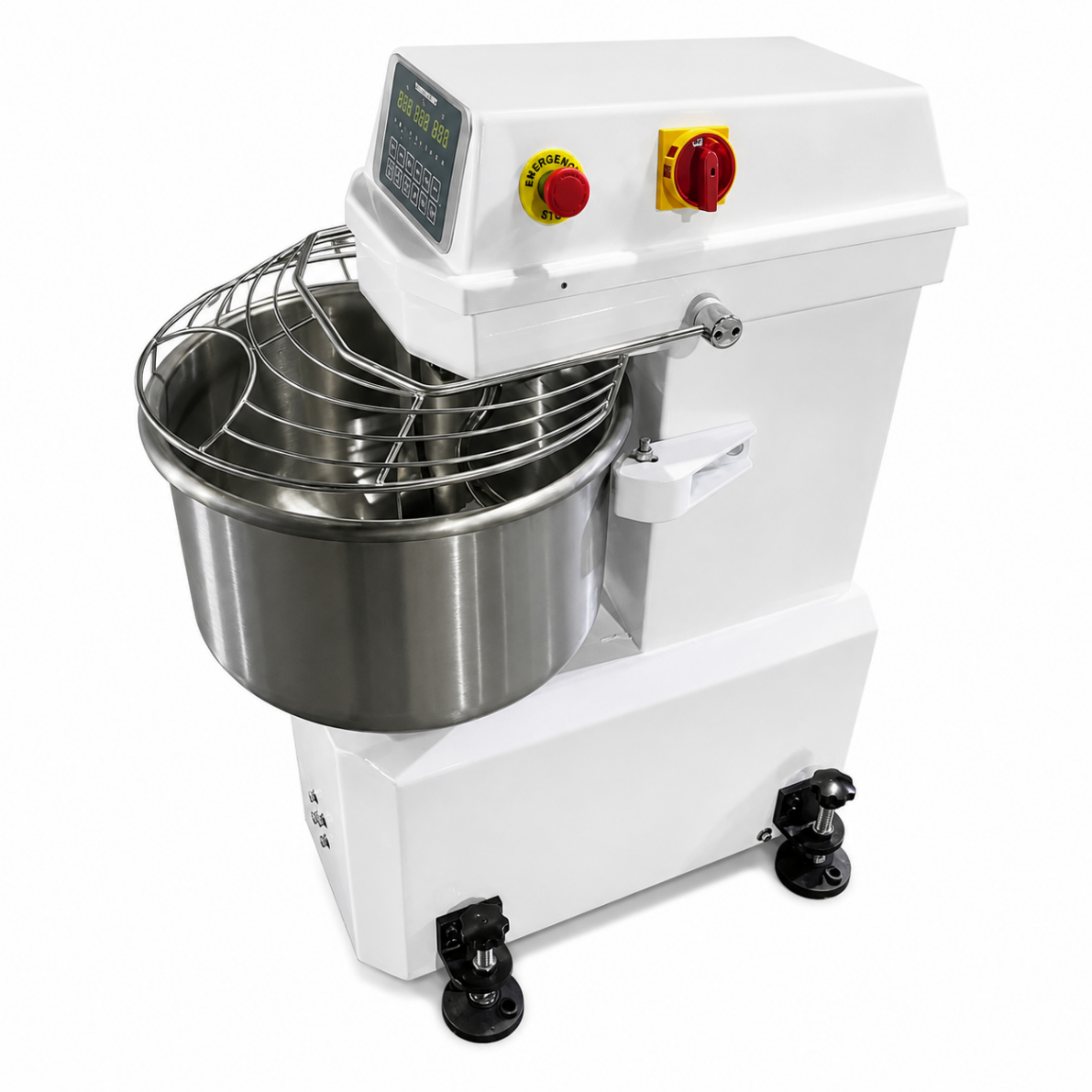 Amasadora Espiral Industrial 40kg de Masa para Panadería | 25kg de Harina y Cuba de 50L S1-25M