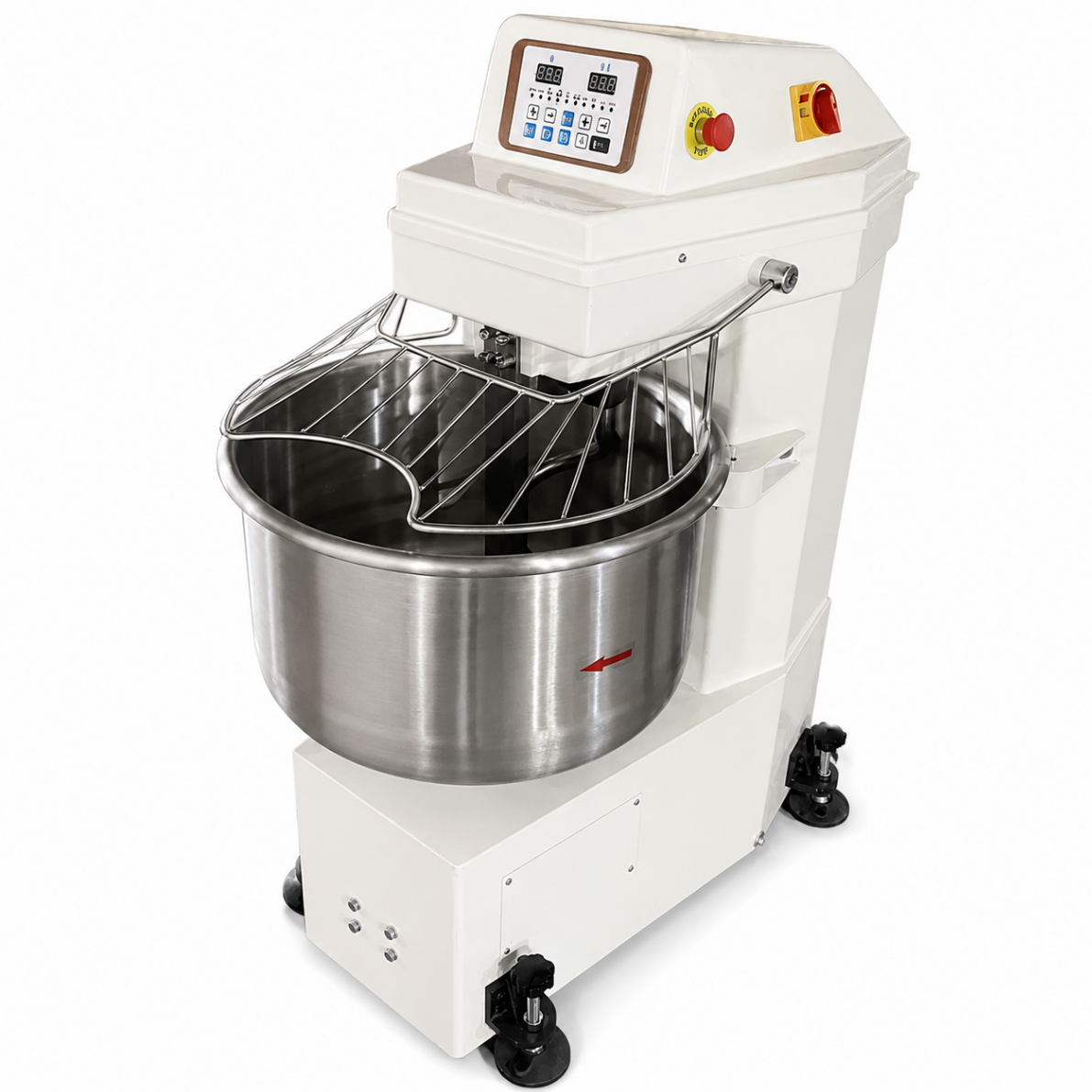 Amasadora Espiral Industrial 80kg de Masa para Panadería | 50kg de Harina y Cuba de 100L S1-50M