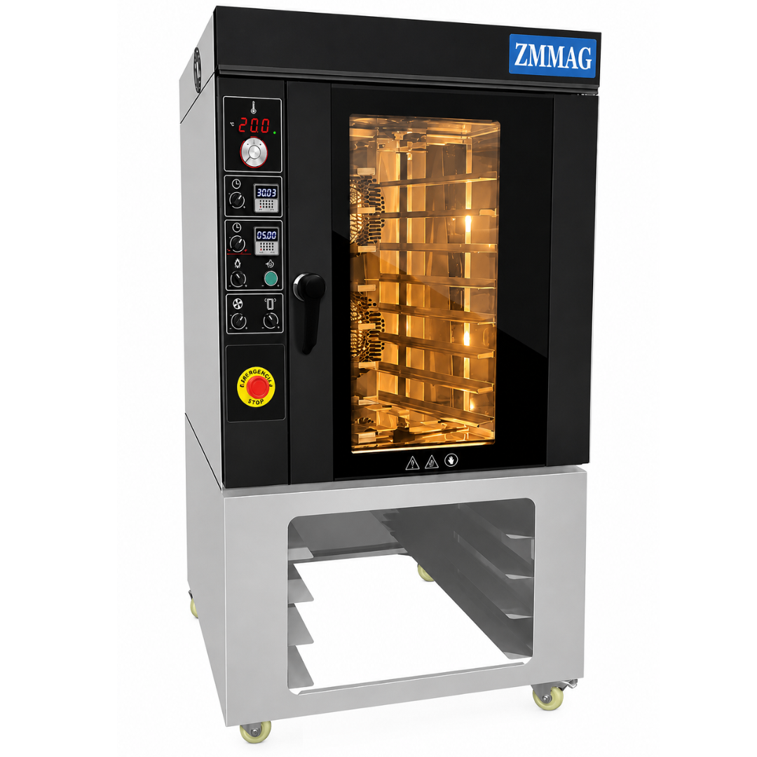 Horno Rotativo Eléctrico ZMRZ-8D – 8 Bandejas – Convección – Panel Manual