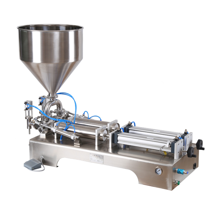 Llenadora Semiautomática Industrial de Pistón 10-100 ml para Líquidos Viscosos y Pastas | 2 Cabezale