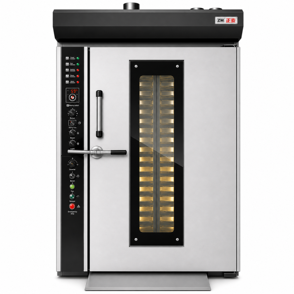 Horno Rotativo Eléctrico ZMZ-16D – 16 Bandejas – Panel Manual – 380V