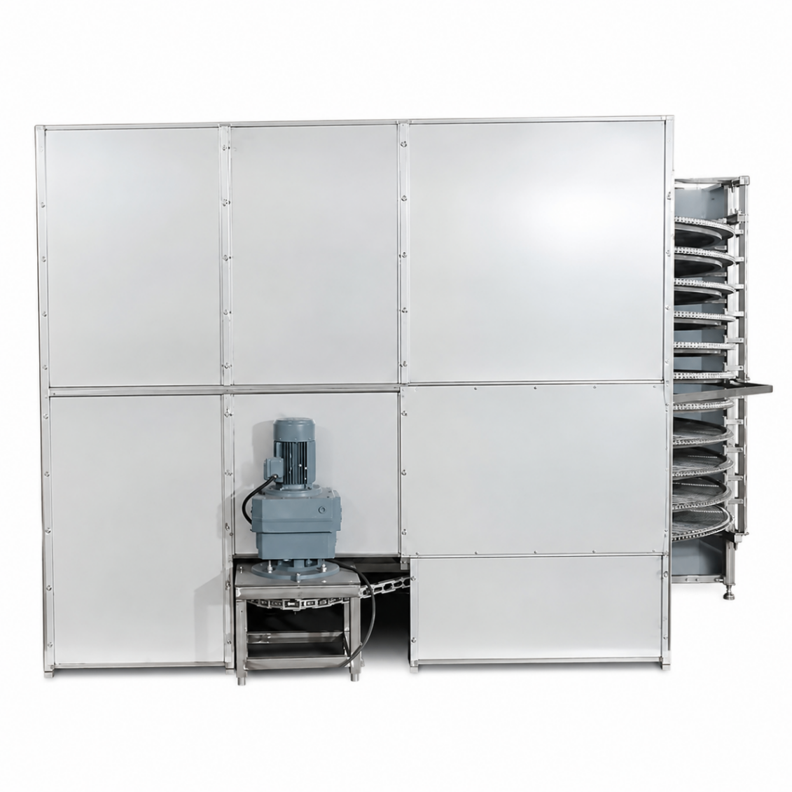 Congelador Espiral Industrial 250kg/h para Alimentos | Sistema Bitzer FSL250A