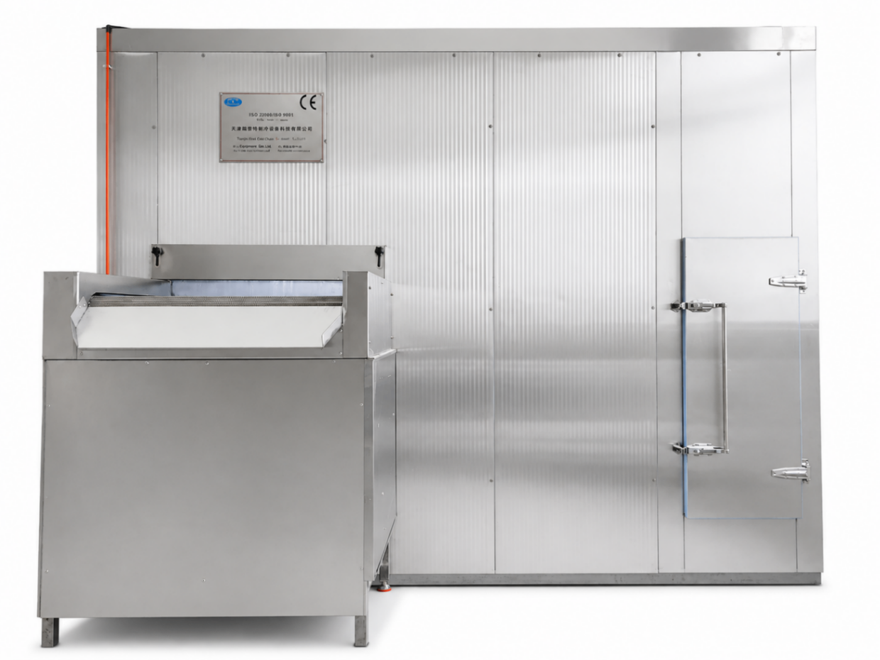 Congelador Espiral Industrial 250kg/h para Alimentos | Sistema Bitzer FSL250A