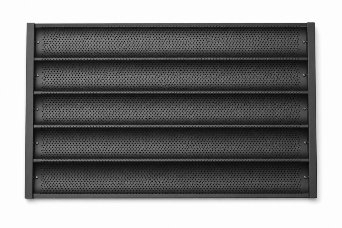 Bandeja Baguette Perforada de 5 Canales 600×400×36 mm | Aluminio y Teflón TS52501003