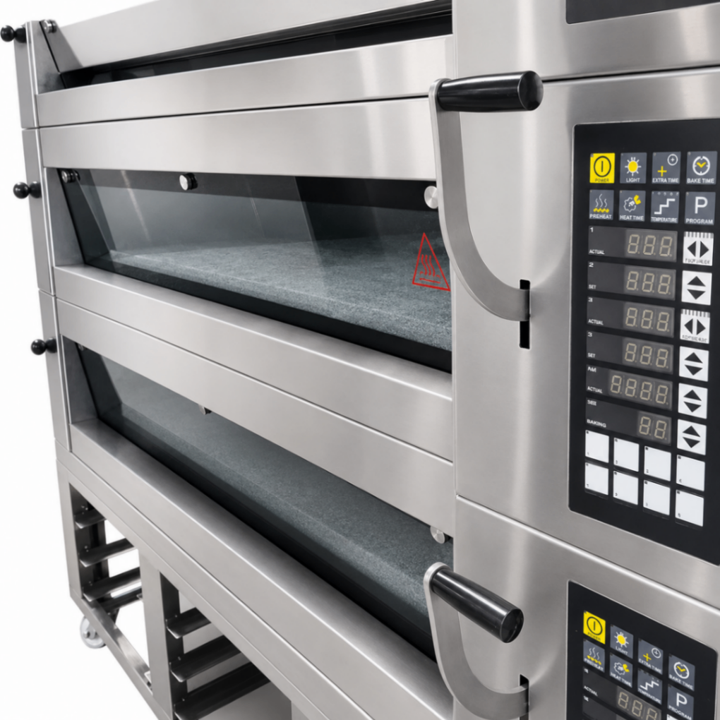 Horno Eléctrico de Piso Estilo Europeo 3 Cámaras 6 Bandejas 400×600mm S-E302 - ESTÁNDAR
