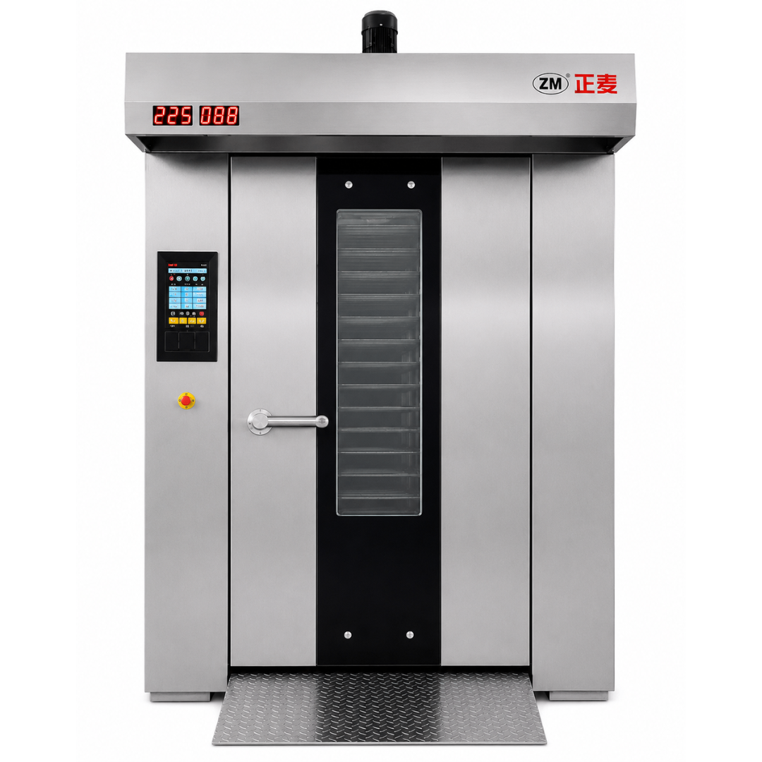 Horno Rotativo Eléctrico ZMZK-32D – 32 Bandejas – Tipo Ancho – Panel Digital