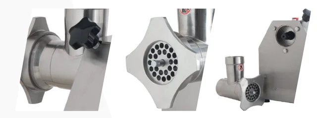 Picadora de Carne Eléctrica Brunetti PCE12B Motor 750W Acero Inoxidable