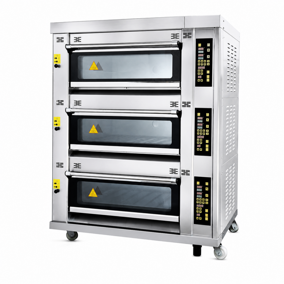 Horno Eléctrico de Piso 3 Cámaras 6 Bandejas 400×600mm S-302 - ESTÁNDAR