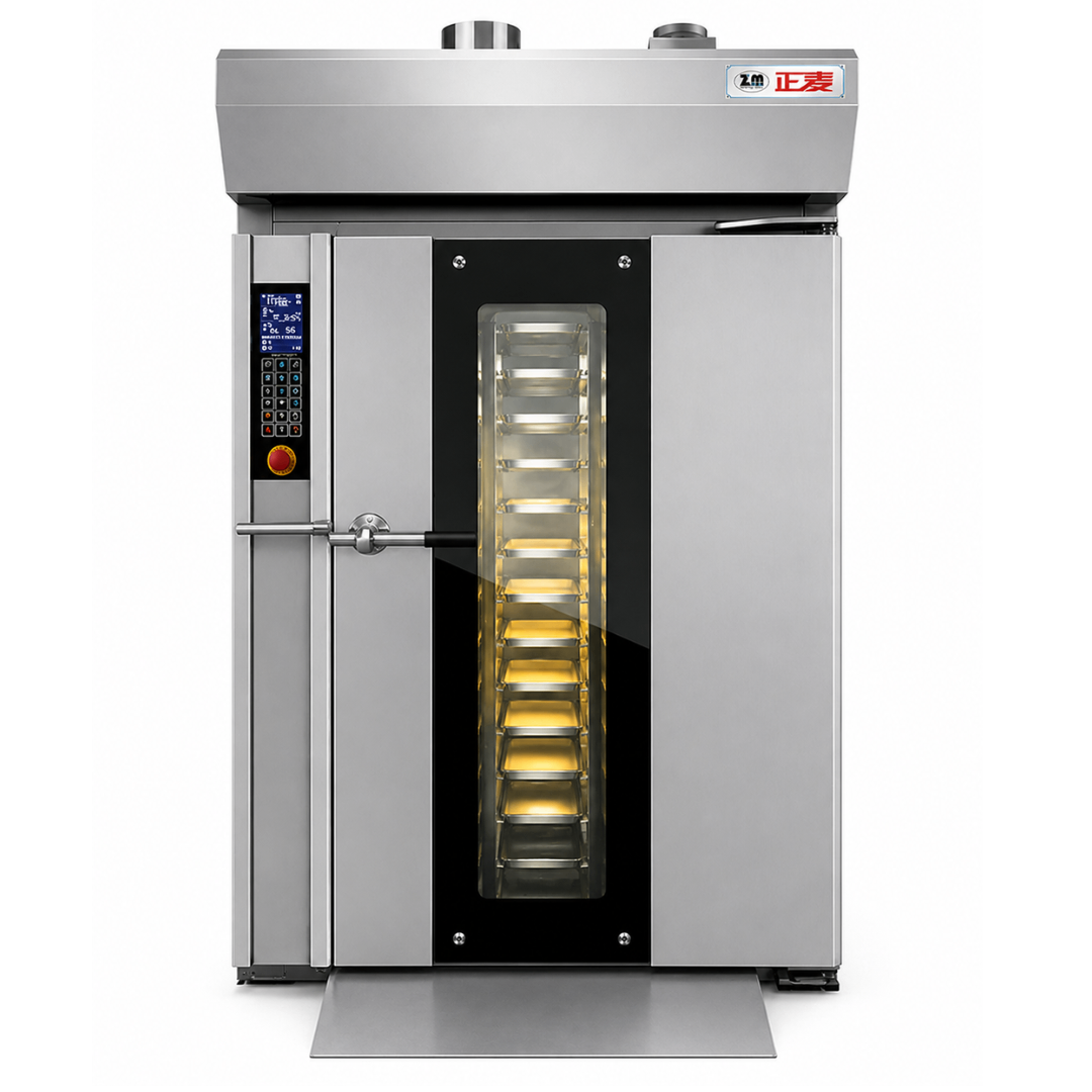 Horno Rotativo Diésel ZMZ-12M – Panel Control Digital – 12 Bandejas – 380V – 2.2 kW