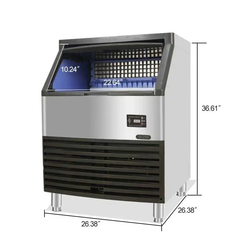 Máquina de Hielo en Cubitos Profesional Gran Volumen - TF-330 - 150kg/24h