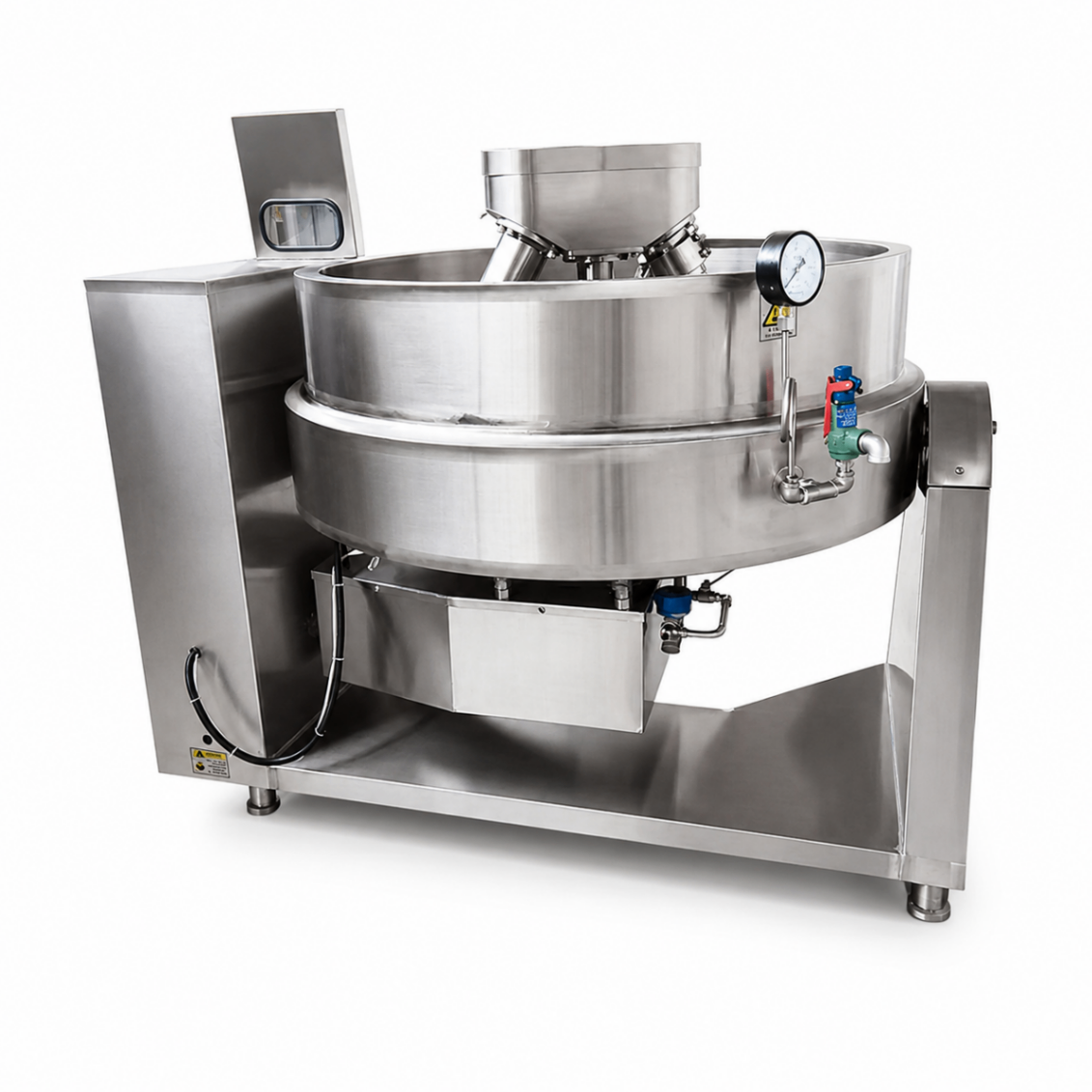 Sarten Volcable 400 Lts a Vapor Vuelco Hidraulico Mixer Planetario - BASICO