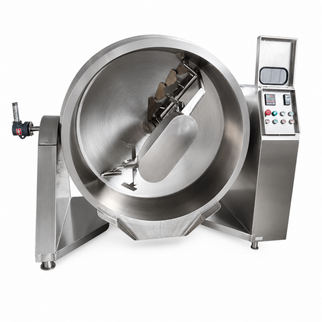 Sarten Volcable 400 Lts a Vapor Vuelco Hidraulico Mixer Planetario - BASICO