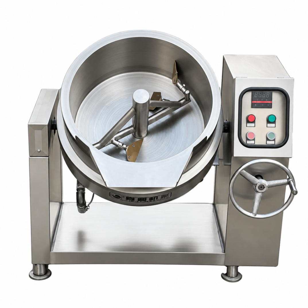 Marmita Basculante/Sartén Volcable 50L Gas Indirecta Vuelco Manual Mixer - BÁSICO