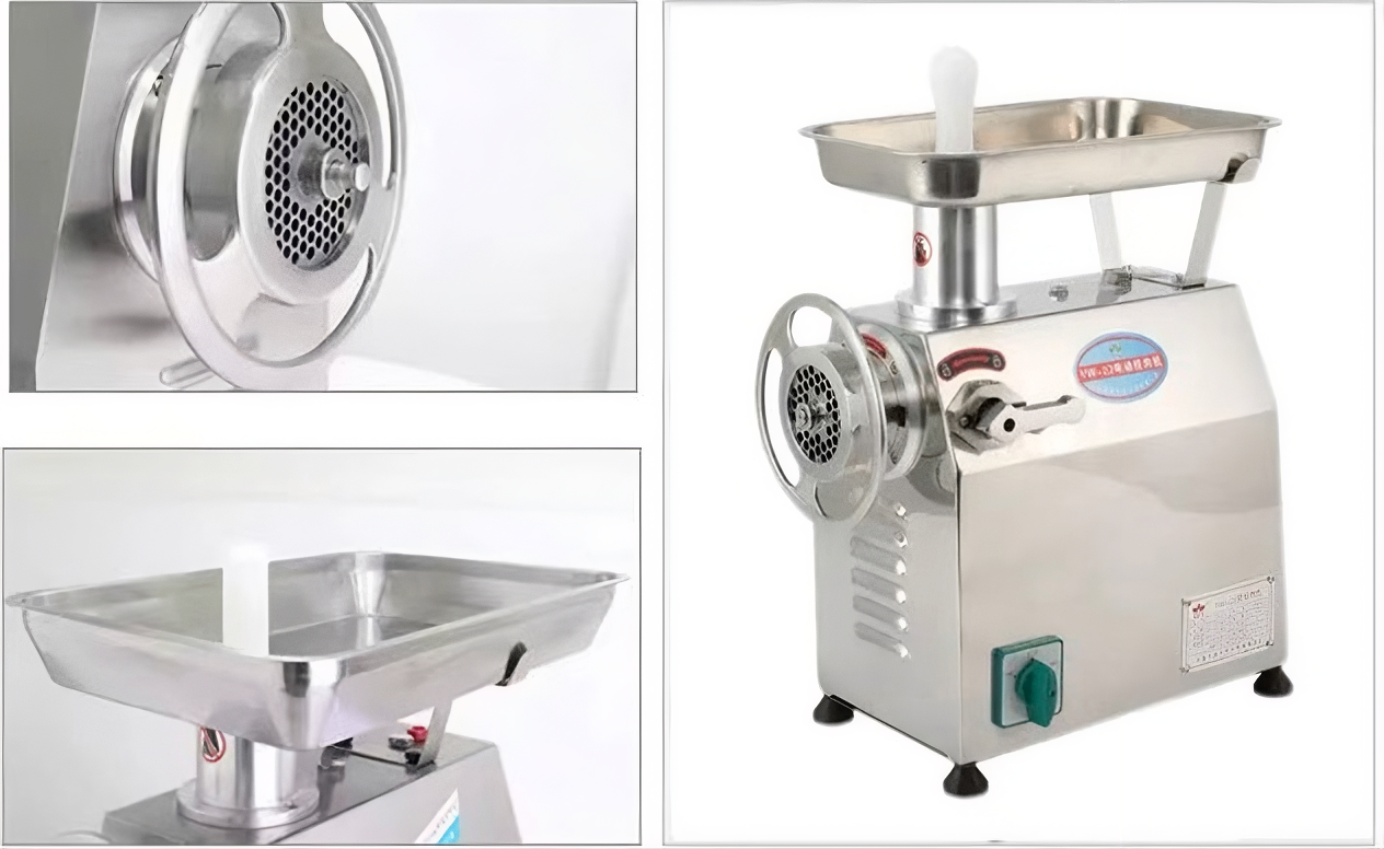Picadora de Carne Comercial 320 kg/h para Carnicerías | Sobremesa Alta Potencia TK-32