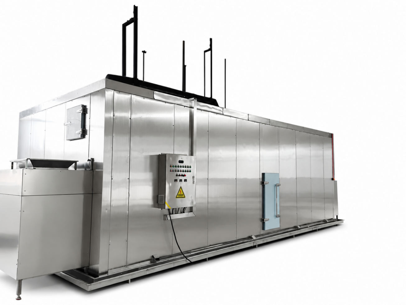 Congelador Espiral Industrial 500kg/h para Alimentos | Sistema Bitzer FSL500