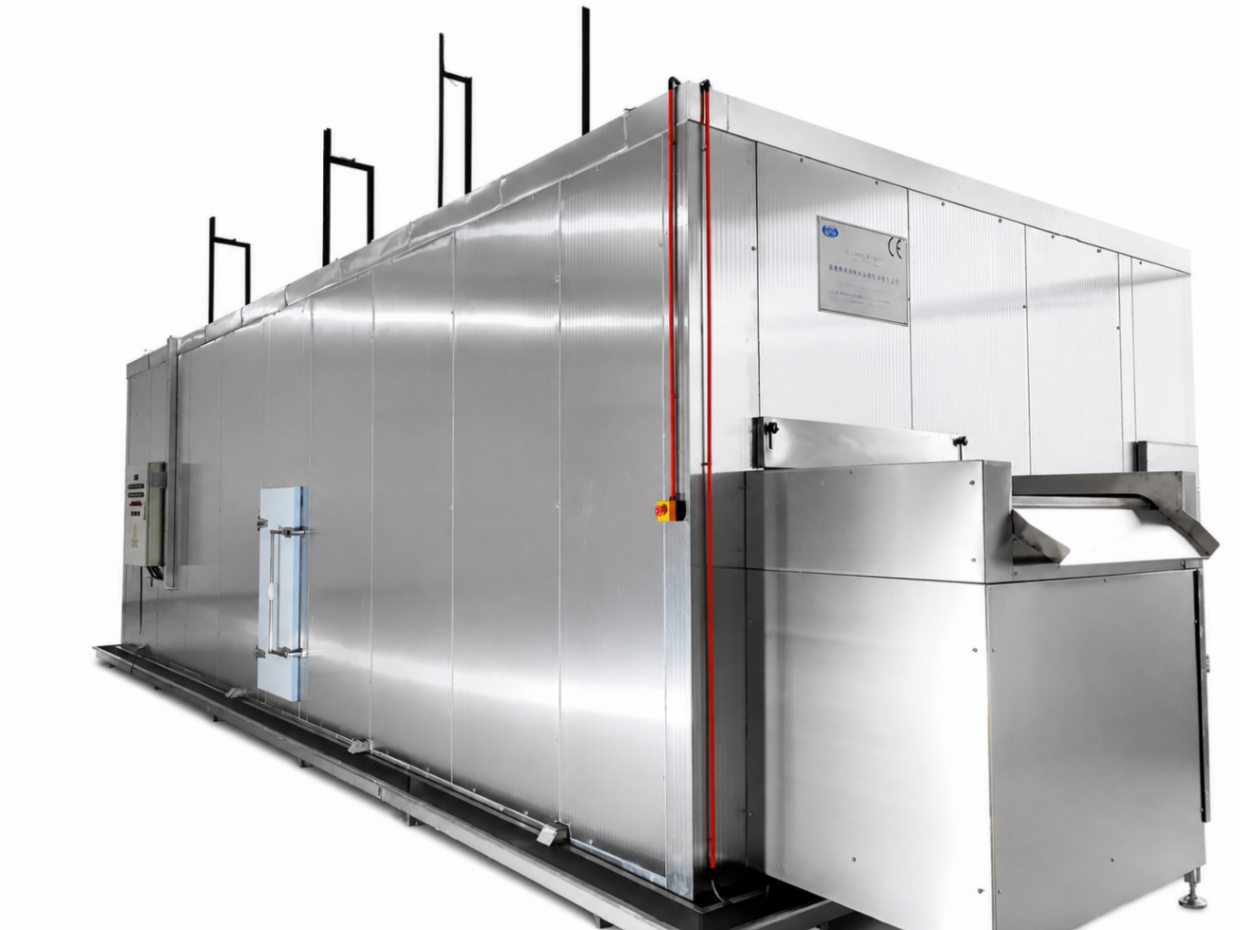 Congelador Espiral Industrial 500kg/h para Alimentos | Sistema Bitzer FSL500